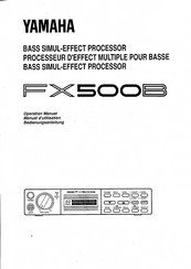 Yamaha FX500B Bedienungsanleitung