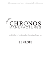 Chronos Manufactures AB - 7910 Le Pilote Bedienungsanleitung