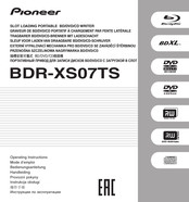 Pioneer BDR-XS07TS Betriebsanleitung
