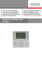 Hitachi PC-ARF Installations- Und Betriebshandbuch