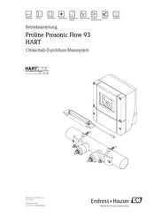 Endress+Hauser Proline Prosonic Flow 93 HART Betriebsanleitung
