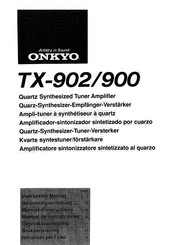 Onkyo TX-900 Betriebsanleitung