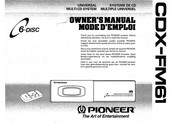 Pioneer CDX-FM61 Bedienungsanleitung