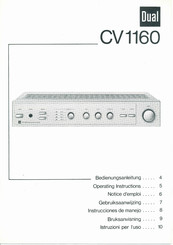 Dual CV1160 Bedienungsanleitung