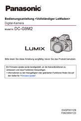 Panasonic Lumix DC-G9M2 Bedienungsanleitung