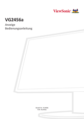 Viewsonic VG2456a Bedienungsanleitung