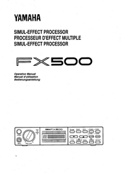 Yamaha FX500 Bedienungsanleitung