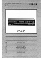 Philips CD 830 Bedienungsanleitung
