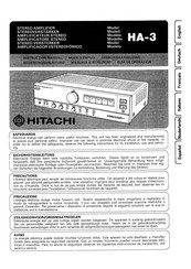 Hitachi HA-3 Bedienungsanleitung