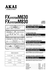 Akai FXsystemM830 Bedienungsanleitung