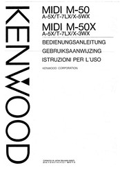 Kenwood MIDI M-50X Bedienungsanleitung