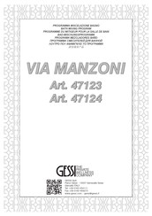 Gessi VIA MANZONI 47123 Montageanleitung