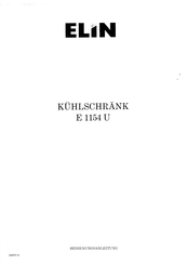 Elin E1154 U Bedienungsanleitung