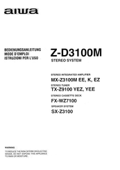 Aiwa MX-Z3100M EE Bedienungsanleitung