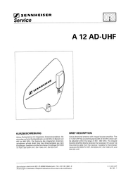 Sennheiser A 12 AD-UHF Service