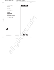 EINHELL HT 2000 Bedienungsanleitung