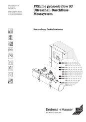 Endress+Hauser PROline Prosonic Flow 93 Beschreibung Gerätefunktionen