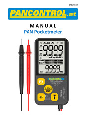 PANCONTROL PAN Pocketmeter Bedienungsanleitung