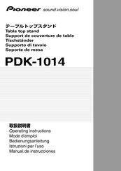 Pioneer PDK-1014 Bedienungsanleitung