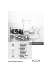 Bosch MS M 63 Serie Gebrauchsanleitung