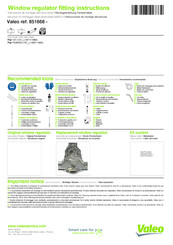 Valeo 851668 Montageanleitung