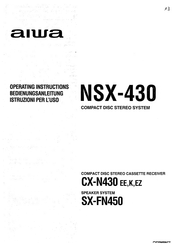 Aiwa NSX-430 Bedienungsanleitung