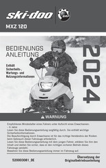 BRP ski-doo MXZ 120 2024 Bedienungsanleitung