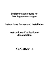 Xolid XEKI50701-5 Bedienungsanleitung Mit Montageanweisungen