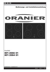 Oranier KFI 2066 01 Bedienungs- Und Installationsanleitung