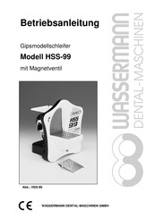 Wassermann Dental-Maschinen HSS-99 Betriebsanleitung