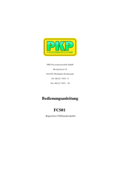 PKP FCS01 Bedienungsanleitung