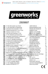 GreenWorks GD60LM51SP Bedienungsanleitung