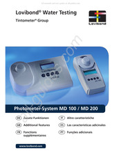 Tintometer Lovibond MD200 Bedienungsanleitung