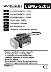 Worcraft PROFESSIONAL CEMG-S20Li Gebrauchsanweisung