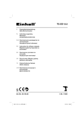 EINHELL TC-CD 12-2 Originalbetriebsanleitung