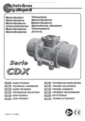 ITALVIBRAS GIORGIO SILINGARDI CDX 15/2410-G/D Technische Anleitung