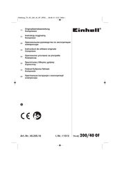 EINHELL TH-AC 200/40 OF Originalbetriebsanleitung