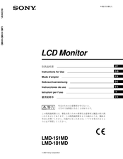 Sony LMD-181MD Gebrauchsanweisung