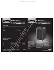 Fellowes POWERSHRED 485i Bedienungsanleitung