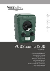 VOSS VOSS.sonic 1200 Bedienungsanleitung
