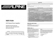 Alpine MRV-F250 Bedienungsanleitung