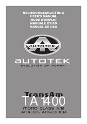 Autotek TransAm TA 1400 Bedienungsanleitung