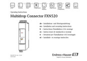 Endress+Hauser Multidrop Connector FXN520 Installations- Und Montageanleitung