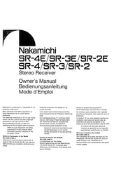 Nakamichi SR-3E Bedienungsanleitung