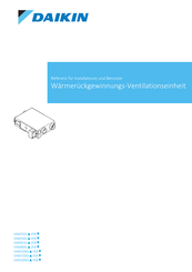 Daikin VAM500J VEB Serie Referenz Für Installateure Und Benutzer