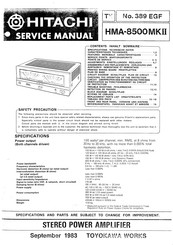 Hitachi HMA-8500MKII Servicehandbuch