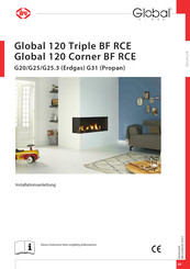 Global Fires 120 Corner BF RCE Installationsanleitung