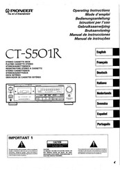 Pioneer CT-S501R Bedienungsanleitung
