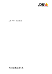 Axis Communications F9111 Benutzerhandbuch