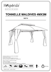 Hesperide TONNELLE MALDIVES 4MX3M Bedienungsanleitung